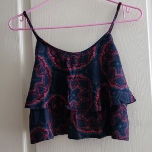 Crop Ruffled Tank